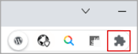 Googlechromeの拡張機能ボタン
